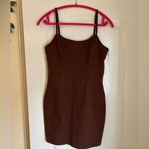 H&M stretchy denim Brown Mini Dress